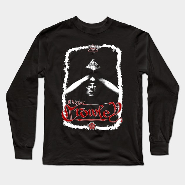 Mister Crowley Long Sleeve T-Shirt by HellwoodOutfitters